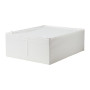 باکس سفید زیپ دار 44x55x19 ایکیا SKUBB